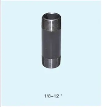 black double thread nipple