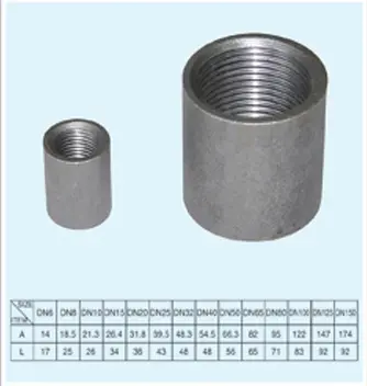 black steel pipe socket